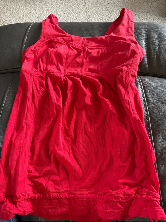 lululemon athletica Tops - lululemon athletica Bright Red Built-In Shelf Bra Tank